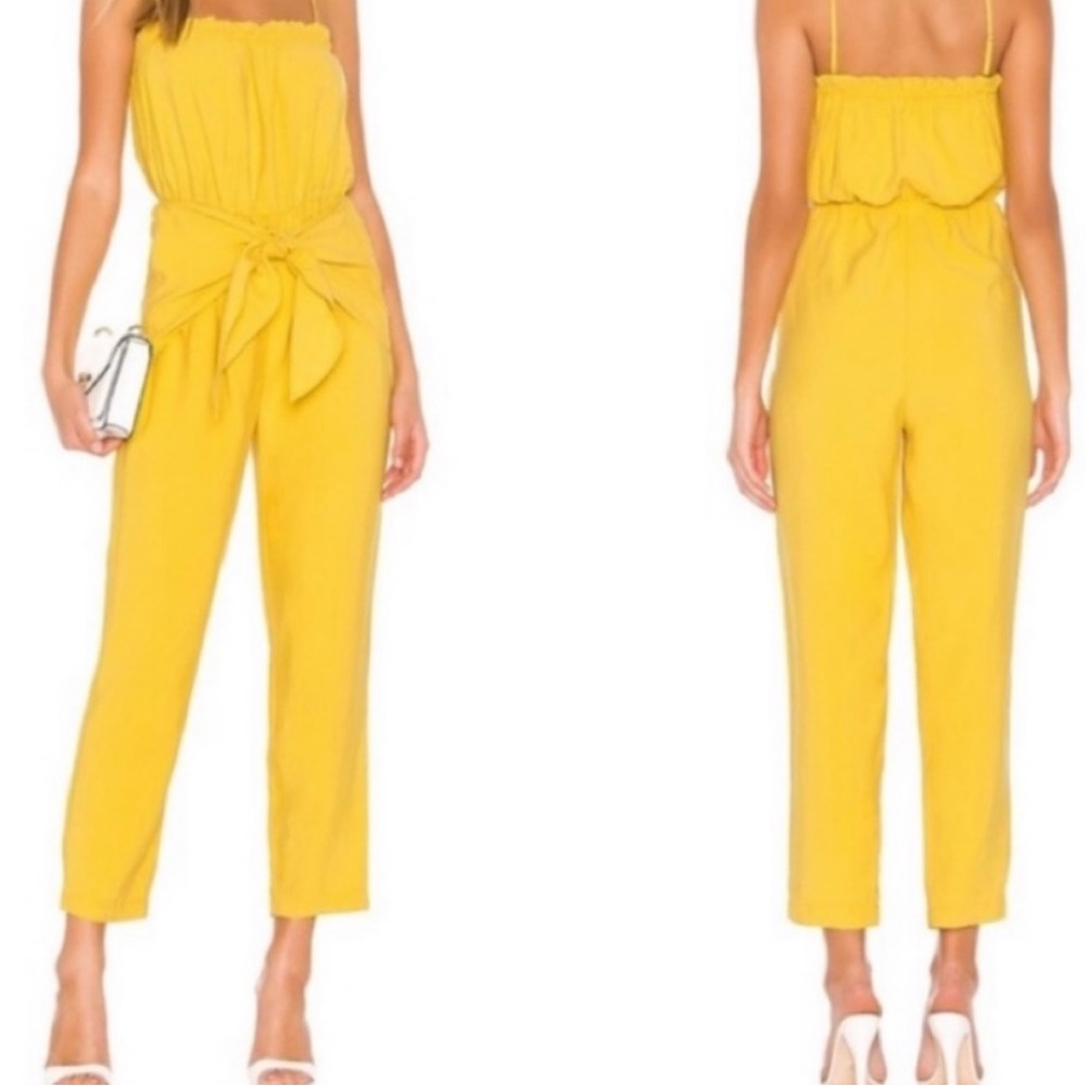 BCBGeneration yellow Summer jumpsuit!